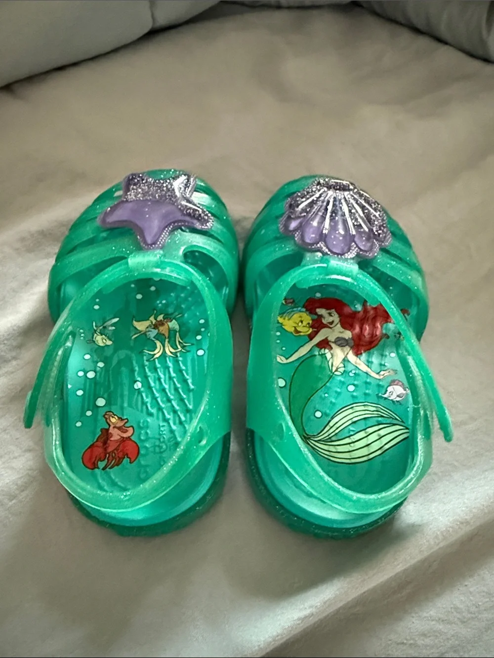 Toddler Girl Little Mermaid Croc Jelly Sandals